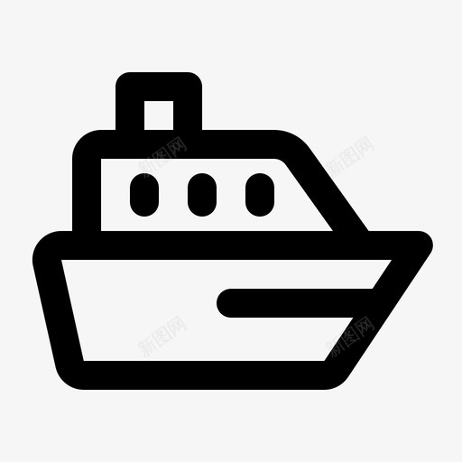 船货船旅游图标svg_新图网 https://ixintu.com 度假 旅游 旅游线路2 船 货船