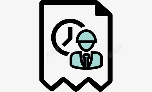 请假svg_新图网 https://ixintu.com 请假 填充 线性 扁平 简约 多色 圆润 精美