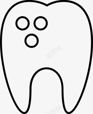 牙齿保健测试图标图标