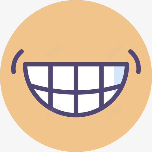 微笑牙齿24线条颜色图标svg_新图网 https://ixintu.com 微笑 牙齿 线条 颜色
