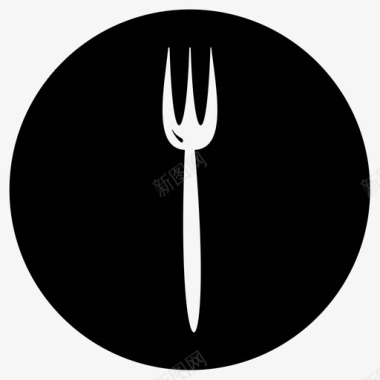 叉子食物厨房图标图标
