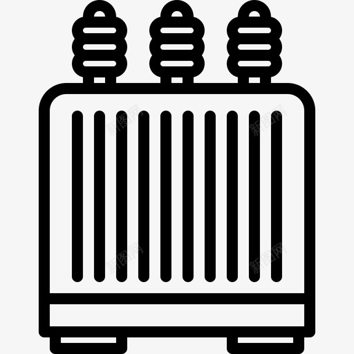 变压器电气电工图标svg_新图网 https://ixintu.com 变压器 电力 电工 电气 电气化