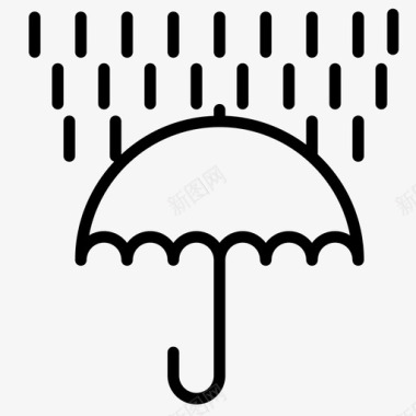 雨季季节潮湿图标图标