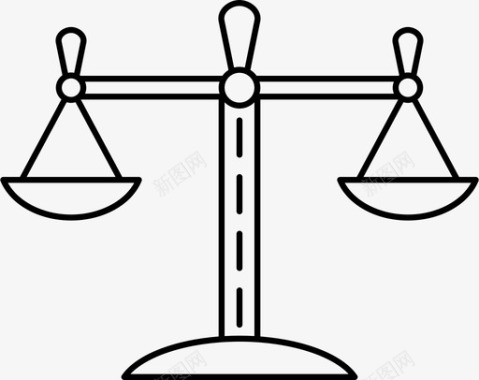 正义尺度法庭平等图标图标