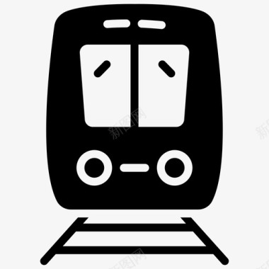 火车公共交通铁路图标图标