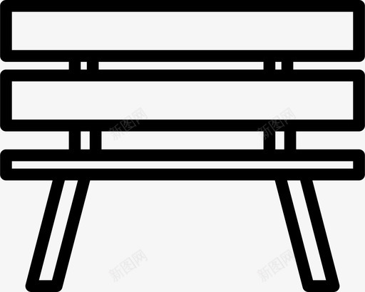 长凳花园座位图标svg_新图网 https://ixintu.com 坐下 坐着 座位 花园 长凳