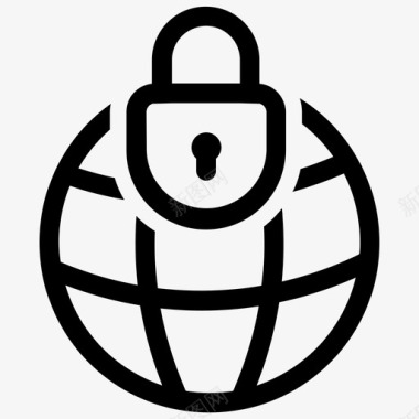互联网安全保护网络安全图标图标