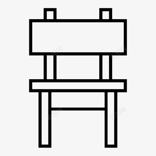 椅子等候椅木椅图标svg_新图网 https://ixintu.com 木椅 椅子 等候