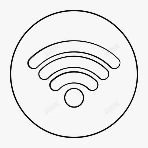 wifi连接wifi连接图标svg_新图网 https://ixintu.com wifi 无线 无线通信 连接