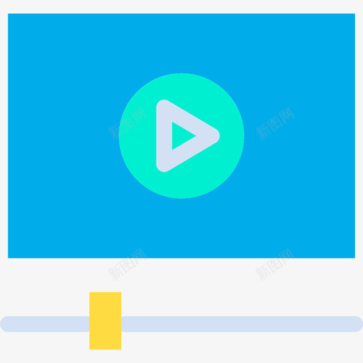 视频播放器多媒体34平板图标svg_新图网 https://ixintu.com 多媒体 平板 播放器 视频