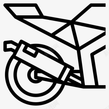 排气摩托车零件图标图标