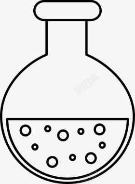 佛罗伦萨科学烧杯图标图标