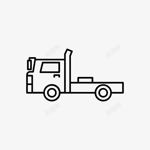 卡车货物交货图标svg_新图网 https://ixintu.com 交货 卡车 物流 货物 运输