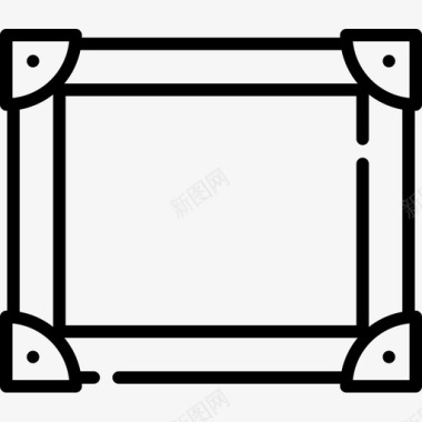 框架线性图标图标