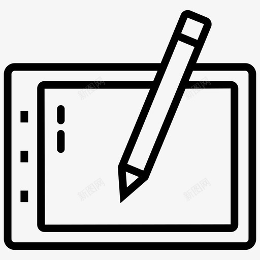图形板数字艺术板数字绘图板图标svg_新图网 https://ixintu.com 图形 图标 数字 数字化仪 硬件 笔板 线图 绘图板 艺术 计算机