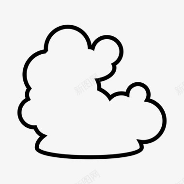 云气泡雾图标图标