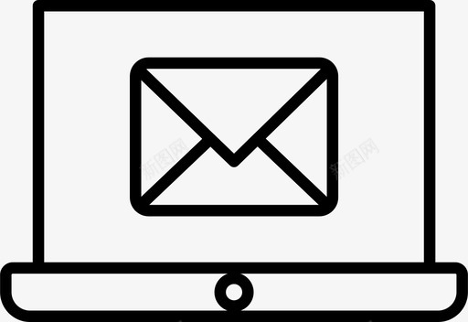 电子邮件笔记本电脑信件图标svg_新图网 https://ixintu.com 信件 电子邮件 电脑 留言 笔记本