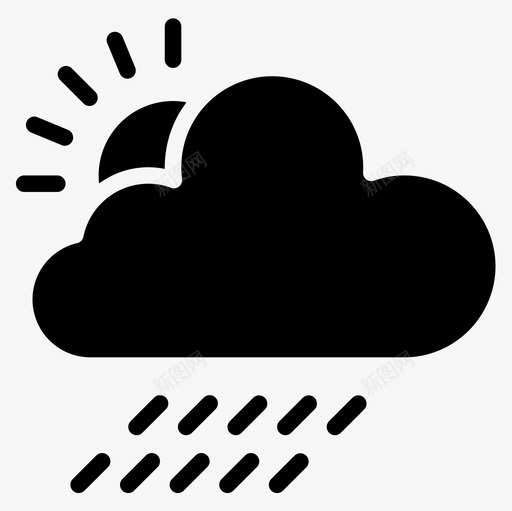 下雨天气181加油图标svg_新图网 https://ixintu.com 下雨 加油 天气
