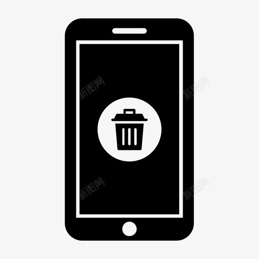 智能手机回收屏幕图标svg_新图网 https://ixintu.com 回收 屏幕 技术 智能手机