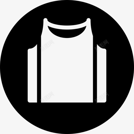 单件衬衫无袖图标svg_新图网 https://ixintu.com 单件 圆领 无袖 衬衫 运动