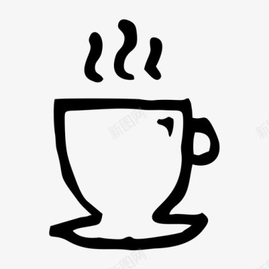 热咖啡咖啡店饮料图标图标