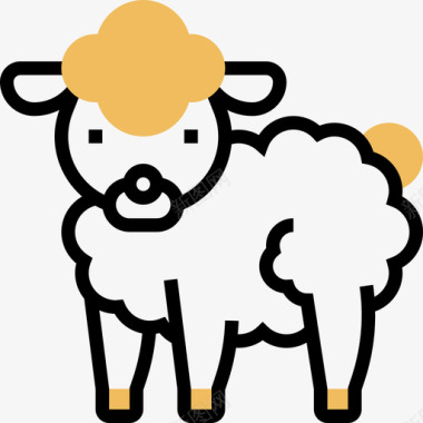羊养殖49黄影图标图标