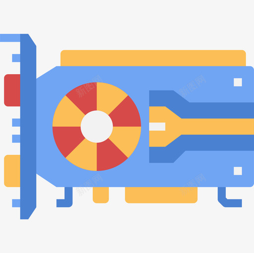 Gpu计算机32扁平图标svg_新图网 https://ixintu.com Gpu 扁平 计算机