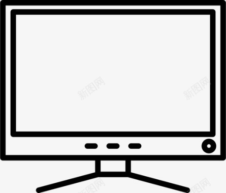 显示器计算机屏幕图标图标