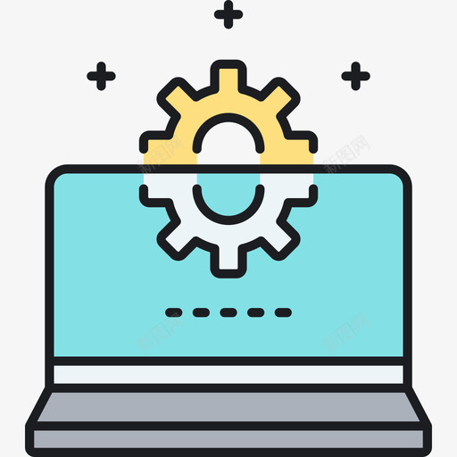 开发项目管理18线性颜色图标svg_新图网 https://ixintu.com 开发 线性 项目管理 颜色