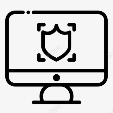 互联网安全计算机保护图标图标