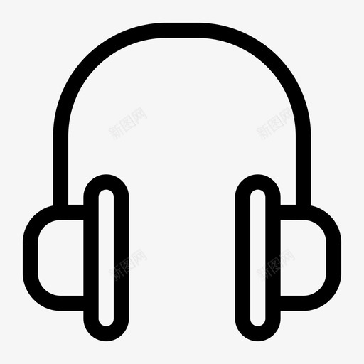 耳机音乐支持图标svg_新图网 https://ixintu.com 支持 耳机 音乐