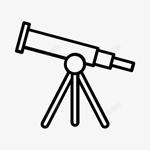 望远镜探险露营图标svg_新图网 https://ixintu.com 太空 探险 旅行 望远镜 行星 露营