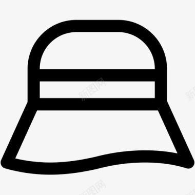 旅行帽旅行装备图标图标