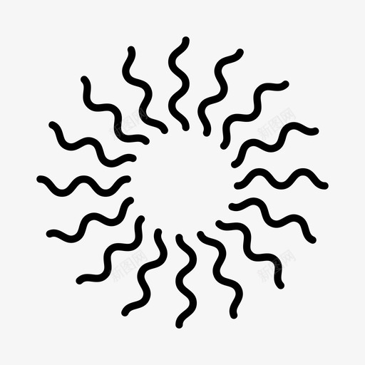 螺旋图案图案形状图标svg_新图网 https://ixintu.com 图案 太阳 形状 螺旋 重复