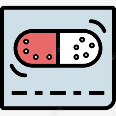 药物药房29线性颜色图标图标
