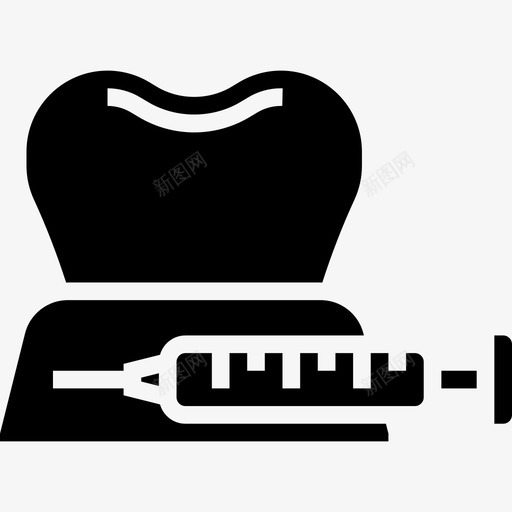 注射牙科22字形图标svg_新图网 https://ixintu.com 字形 注射 牙科