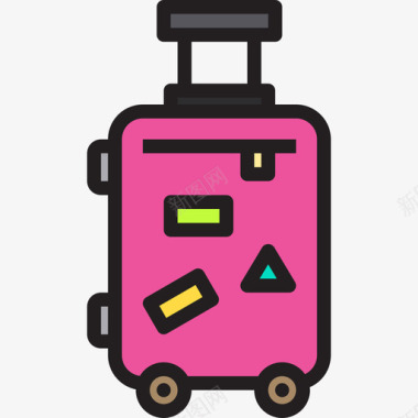 行李旅行192线性颜色图标图标