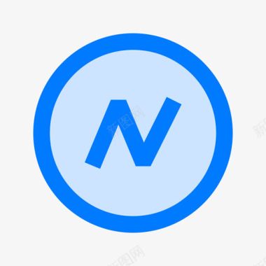 Namecoin加密货币27蓝色图标图标