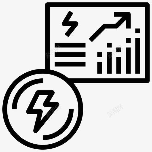 能源消耗分析条形图图标svg_新图网 https://ixintu.com 分析 利润 搜索引擎优化和网络 条形图 电力和能源 能源消耗