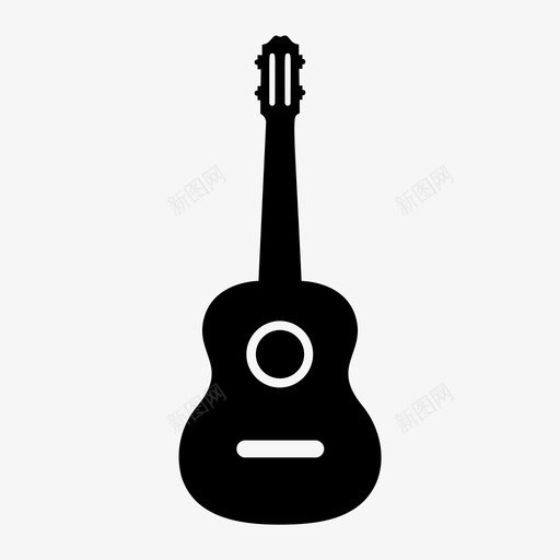 吉他爱情音乐图标svg_新图网 https://ixintu.com 吉他 情人节 歌曲 爱情 音乐