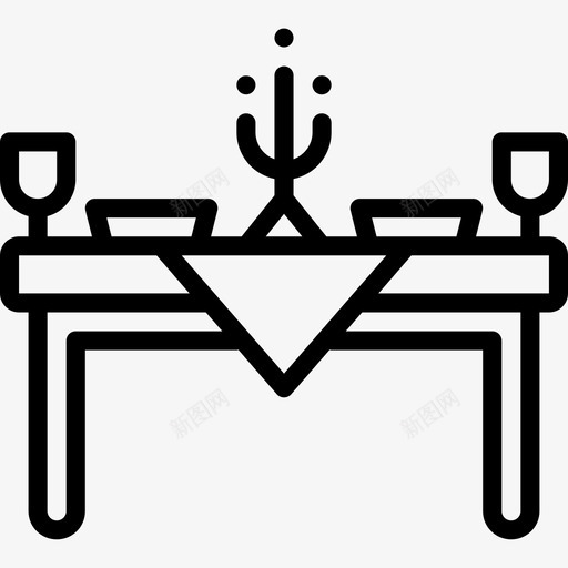 桌子家具35直线型图标svg_新图网 https://ixintu.com 家具 桌子 直线 线型