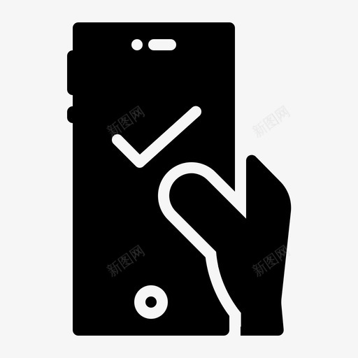 确认预订接受应用程序图标svg_新图网 https://ixintu.com 应用程序 手机 接受 标志 标志符 确认 符号 酒店 预订 预订服务