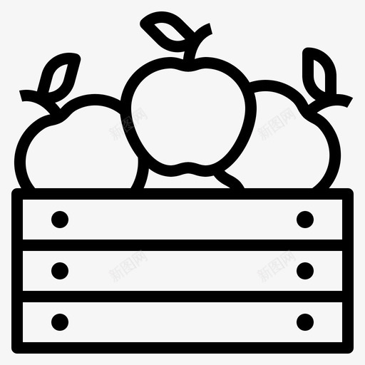 篮子水果种植农场图标svg_新图网 https://ixintu.com 农场 水果 种植 篮子 花园 蔬菜