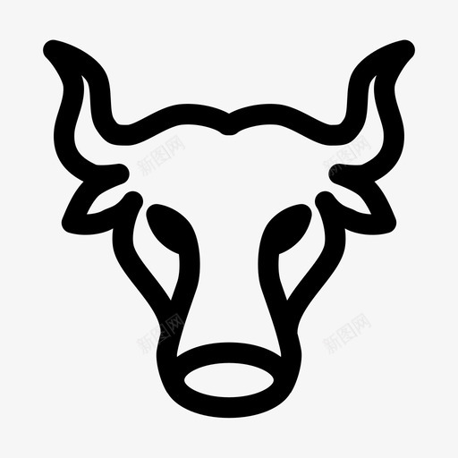 牛动物牛奶图标svg_新图网 https://ixintu.com 动物 动物园 动物线 宠物 牛 牛奶