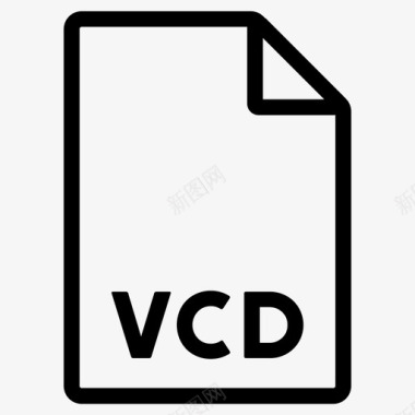 vcd格式文件文件格式图标图标