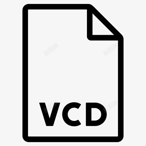 vcd格式文件文件格式图标svg_新图网 https://ixintu.com vcd格式 文件 文件格式