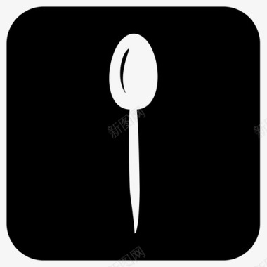 勺子食物厨房图标图标