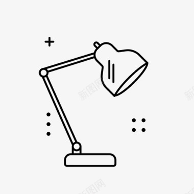 灯灯泡桌子图标图标