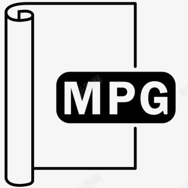mpg文件文件格式图标图标