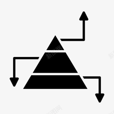 金字塔战略商业营销图标图标